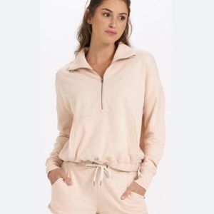 Vuori cotton half zip pullover